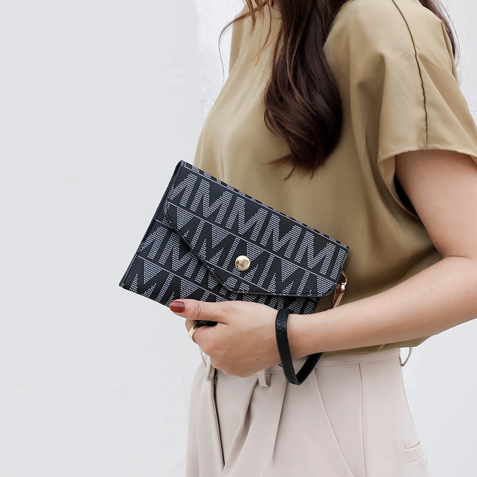 Marimar Women'S Tote Bag with Pouch and Wristlet, Signature 4 Piece Set by Mia K - Burgundy Red