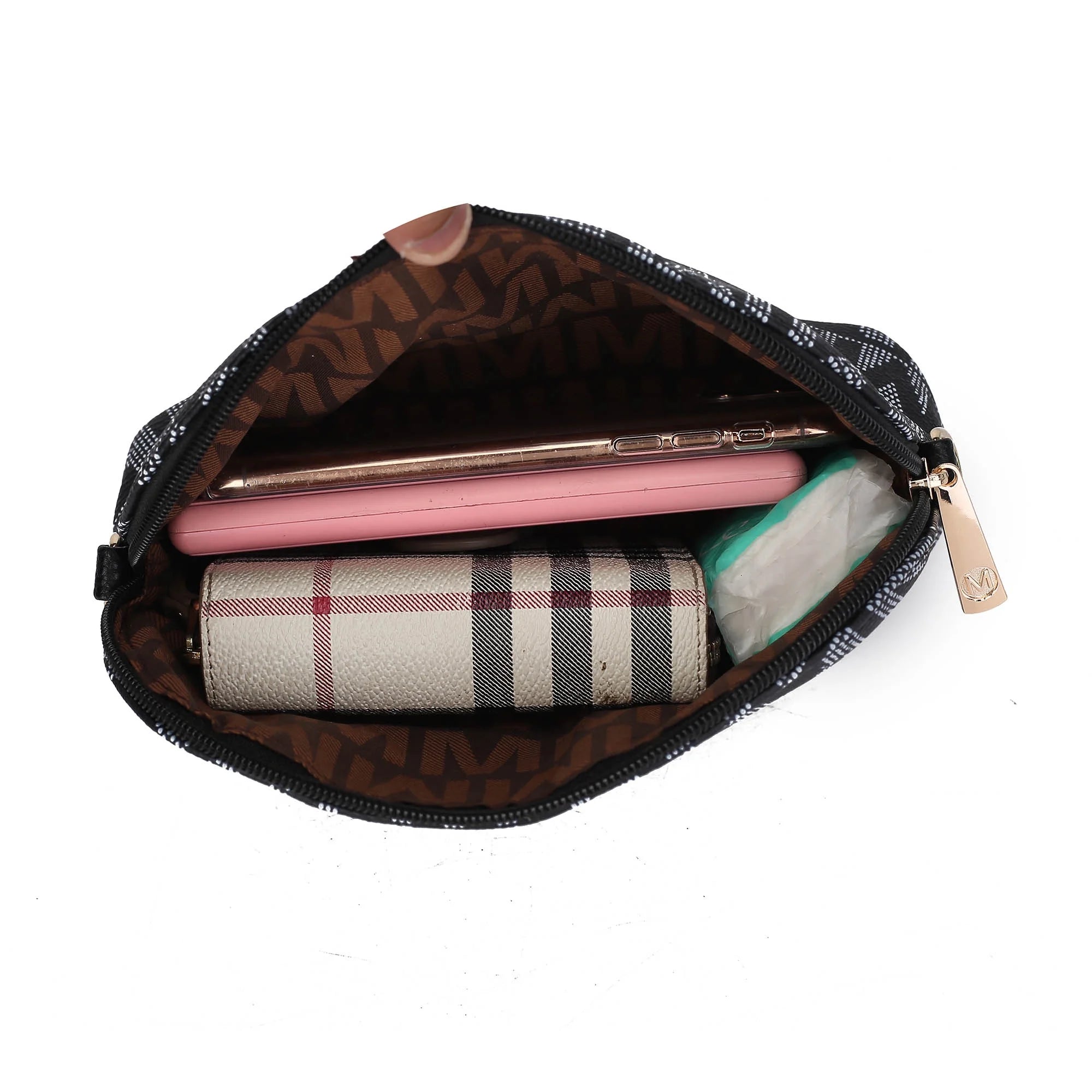 Marimar Women'S Tote Bag with Pouch and Wristlet, Signature 4 Piece Set by Mia K - Burgundy Red